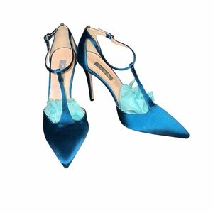 RARE SJP by Sarah Jessica Parker Blue Stiletto Heels
